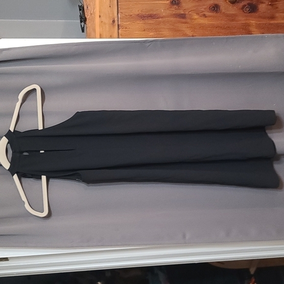 Ann Taylor Little Black Dress Sleeveless Bow at Shoulder White Stiching Sz 2 EUC - Picture 5 of 9